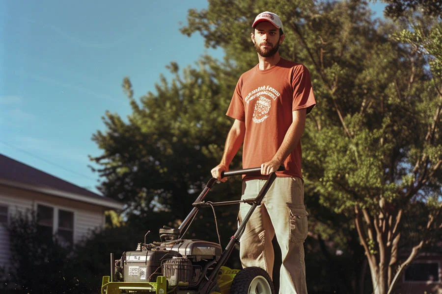 electric powered lawn mower